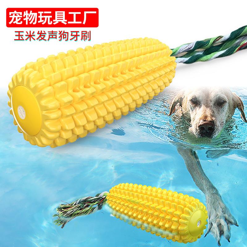corn dog toothbrush pet supplies wholesale hot amazon molar rod dog sound toys full figure
