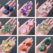 donghaishuijing rough stone aromatherapy stone bulk fragrant stone purple pink white crystal green fluorite ore crystal stone wool