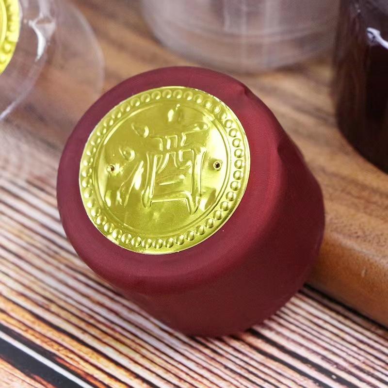 factory disposable sealing heat shrink film pvc sealing contractile plastic cap wine jar sealing film white spirit bottle wine cap wholesale Specification drawing