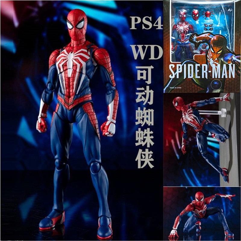 high quality version wd hero expedition shf movable ps4 spider-man hand-made poison game model decoration anime toy full figure