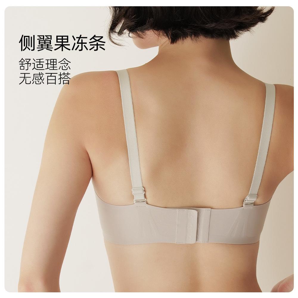 women's underwear push up small size big no wire accessory breast push up anti-sagging pull-up support seamless bra set Specification drawing