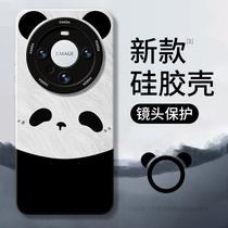 applicable to huawei mate60pro phone case new panda mata50 all-inclusive drop-resistant mete 70/40p silicone