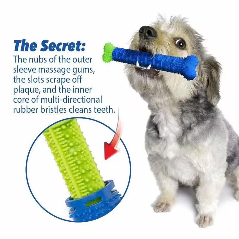 amazon cross-border new arrival chewbrush dog molar rod pet molar toy new dog toothbrush