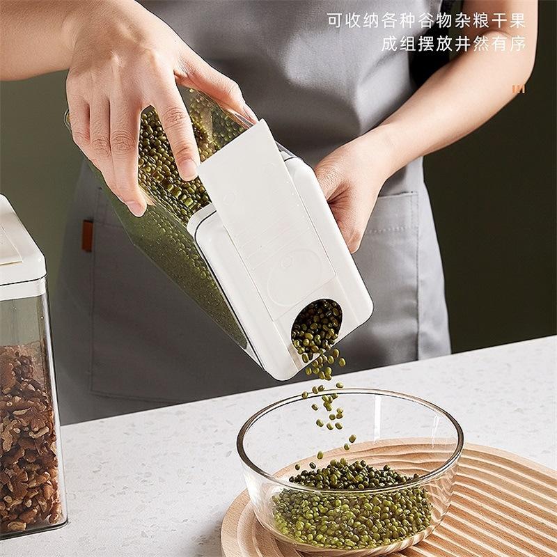 japanese-style plastic transparent sealed moisture-proof insect-proof kitchen miscellaneous grains jar storage tank multi-grain tank snack dried fruit full figure
