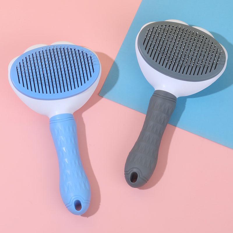 dog grooming brush dogs and cats four seasons universal cat hair teddy brush cat comb hair removal device brush pet needle comb supplies details Picture