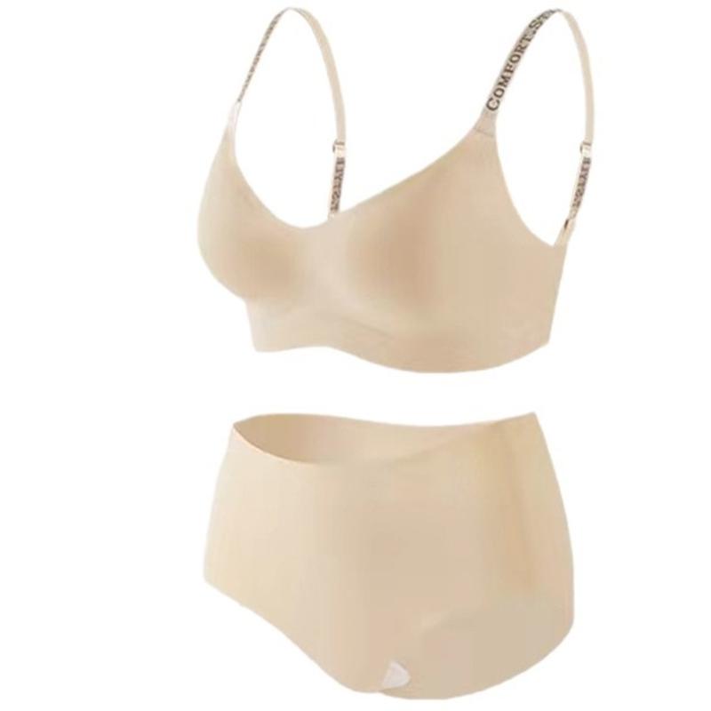 make a friend anti-gravity lifting one-piece seamless bras sports push up without support women's bra set Item Picture