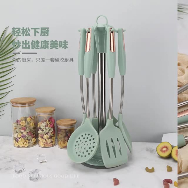 厨房用品/不锈钢锅厨具/硅胶铲硅胶/漏勺/厨具产品图