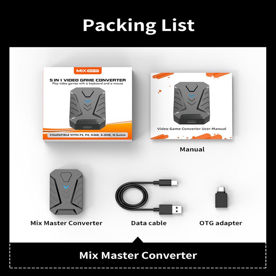 ps4 ps3xboxseriesswitch game console handle keyboard mouse converter throne steam Application Scenario