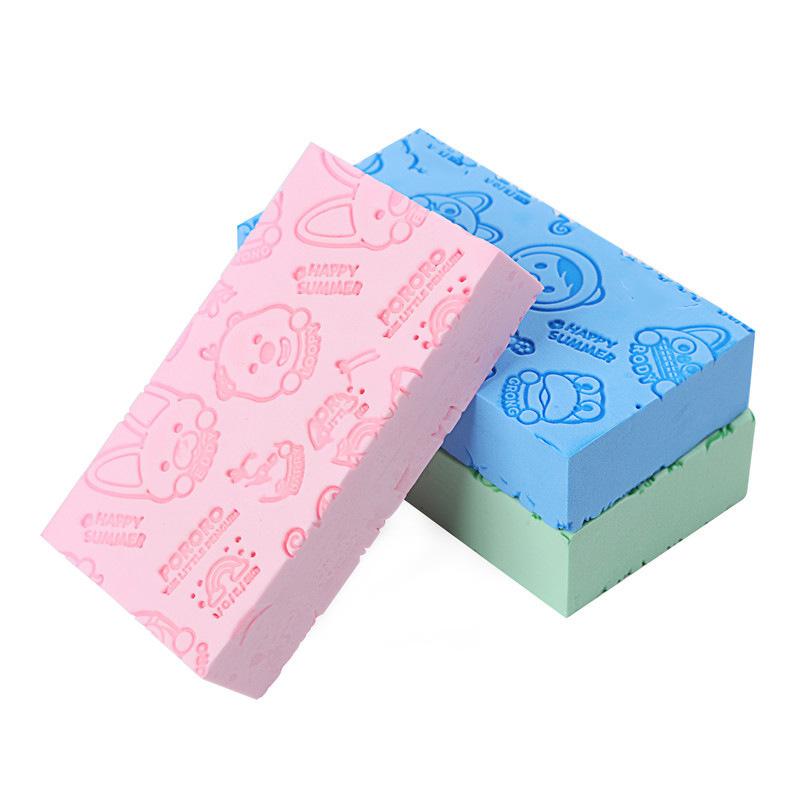 Pororo Bath Sponge Bath Gadget No Fading No Odor High Density Painless Bath Sponge Bath Sponge Application Scenario