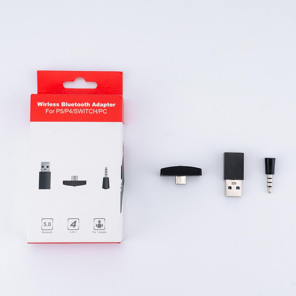 Ps5/PS4 Wireless Headset Transmitter NS Bluetooth 5.0 Audio Receiver Switch Bluetooth Audio Adapter full figure