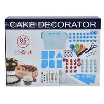 plastic pastry nozzle set cake decorating tools 85-piece set cake baking toolbox cream pattern mounting device