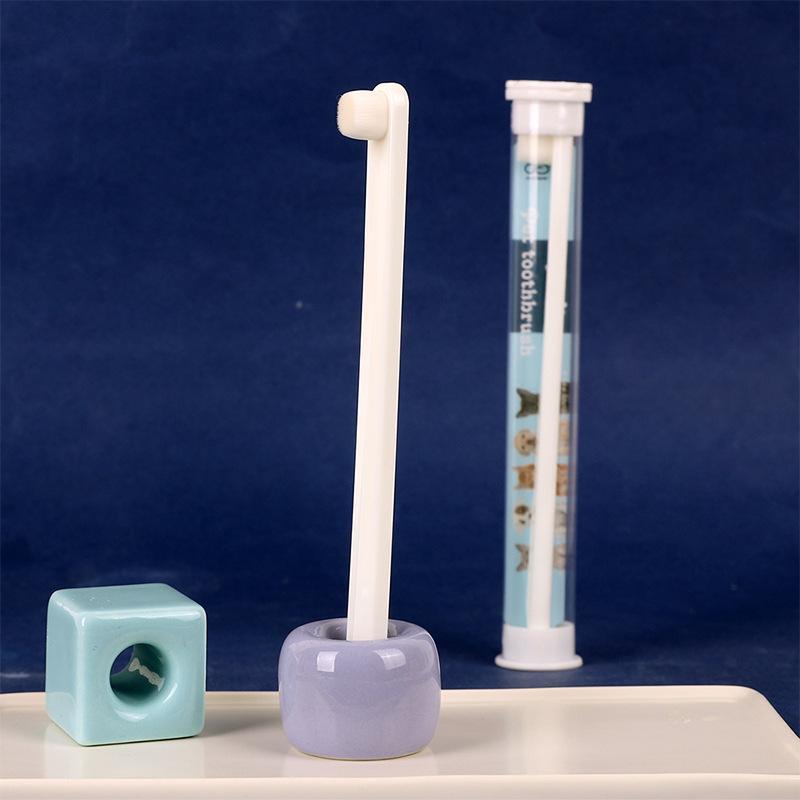 pet toothbrush clean oral hygiene internet celebrity live broadcast kitten dog supplies toothbrush foreign trade cross-border hot selling