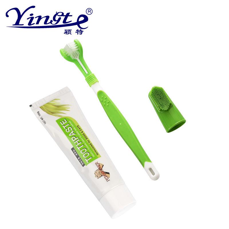 pet toothpaste suit pet toothpaste suit dogs and cats oral cleaning care pet supplies toothbrush set suit Item Picture