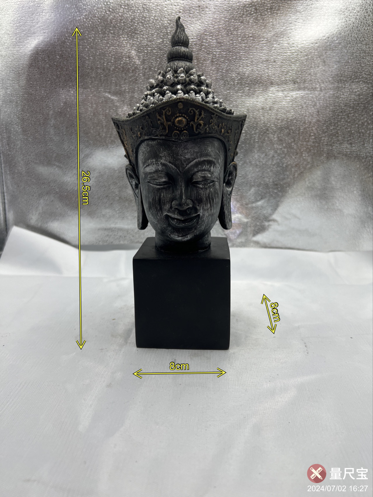 复古做旧东南亚佛首佛头摆件酒店民宿客厅玄关桌面装饰品摆件树脂工艺品佛头摆件