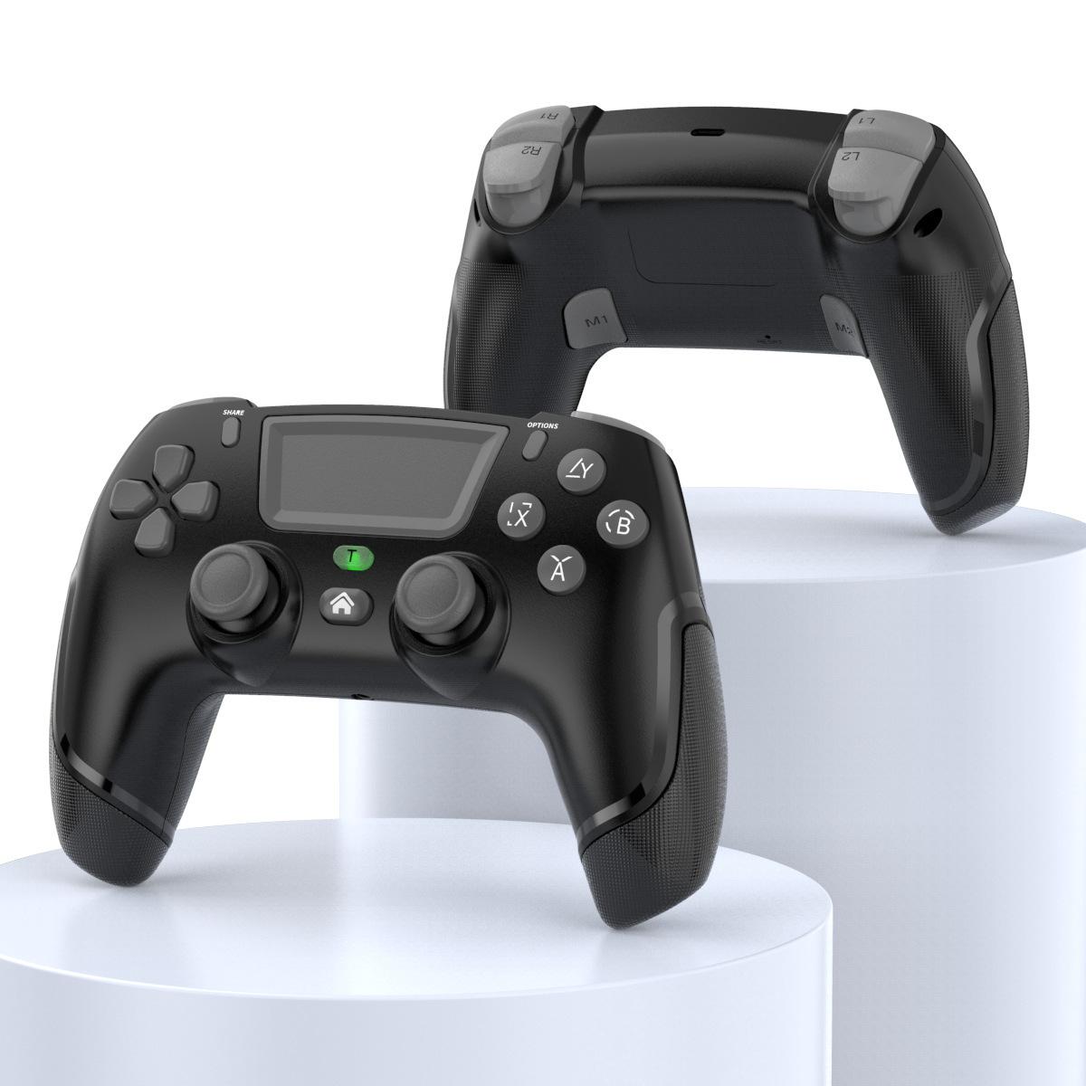 ps4 wireless game handle water transfer printing p4 bluetooth handle 4.0 light strip included double vibration ps4 handle private model p4 full figure