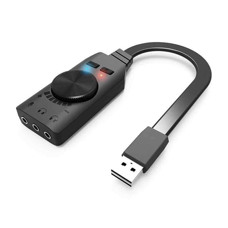 plextone gs3 sound card usb external desktop computer laptop ps4 external independent sound card driver-free game Application Scenario