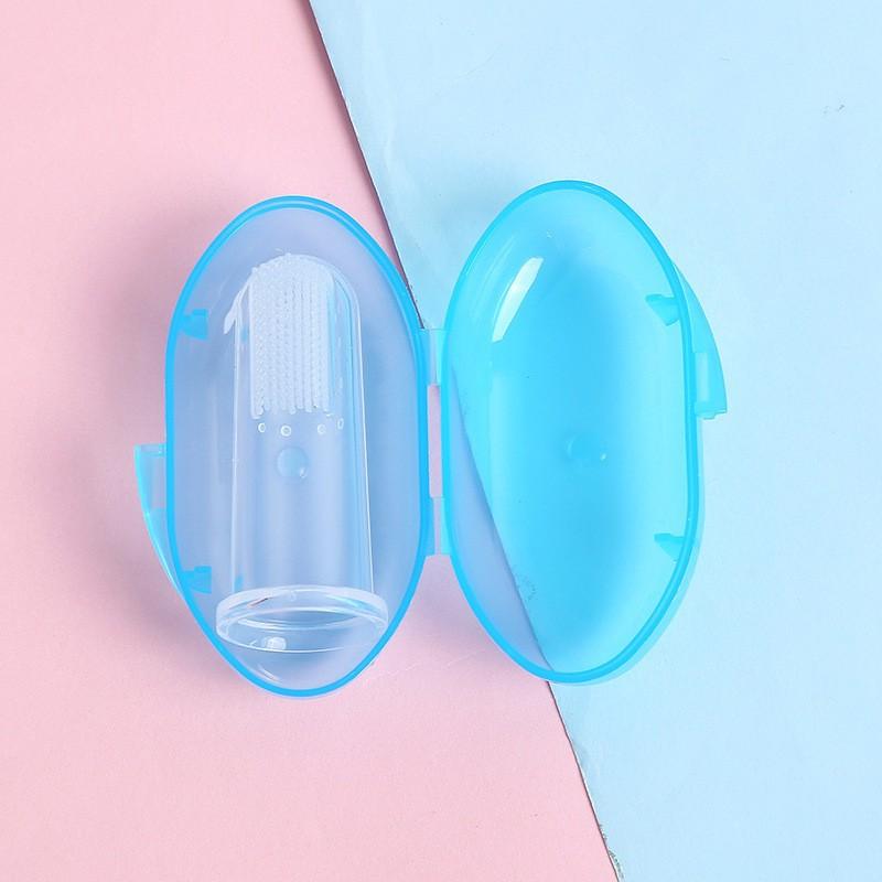 factory direct sales boxed finger stall soft-bristle toothbrush baby tongue coating oral cleaning pet teeth cleaning wholesale details Picture