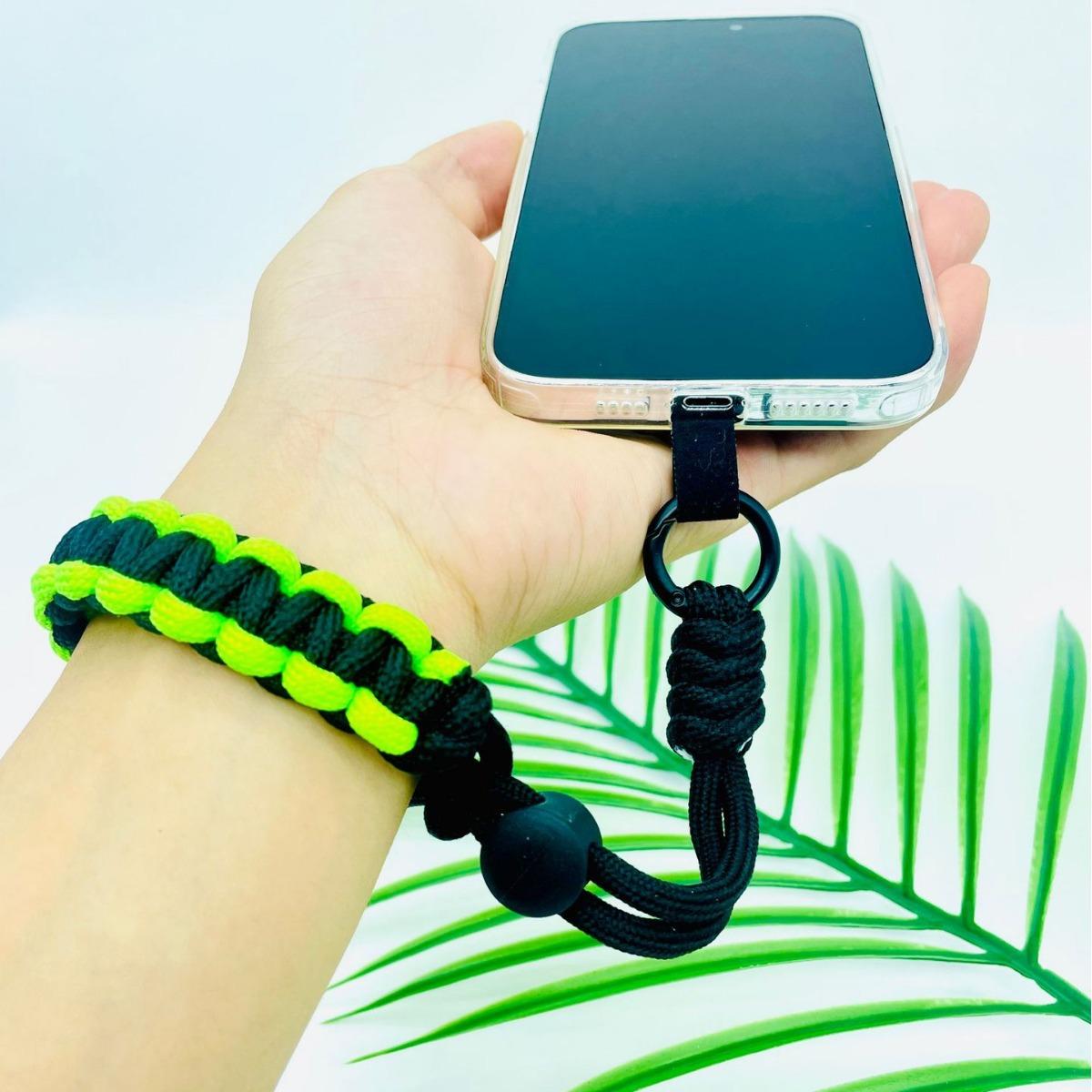 mobile phone lanyard woven hand strap short wrist strap button adjustable length wrist strap fixed piece strong and durable