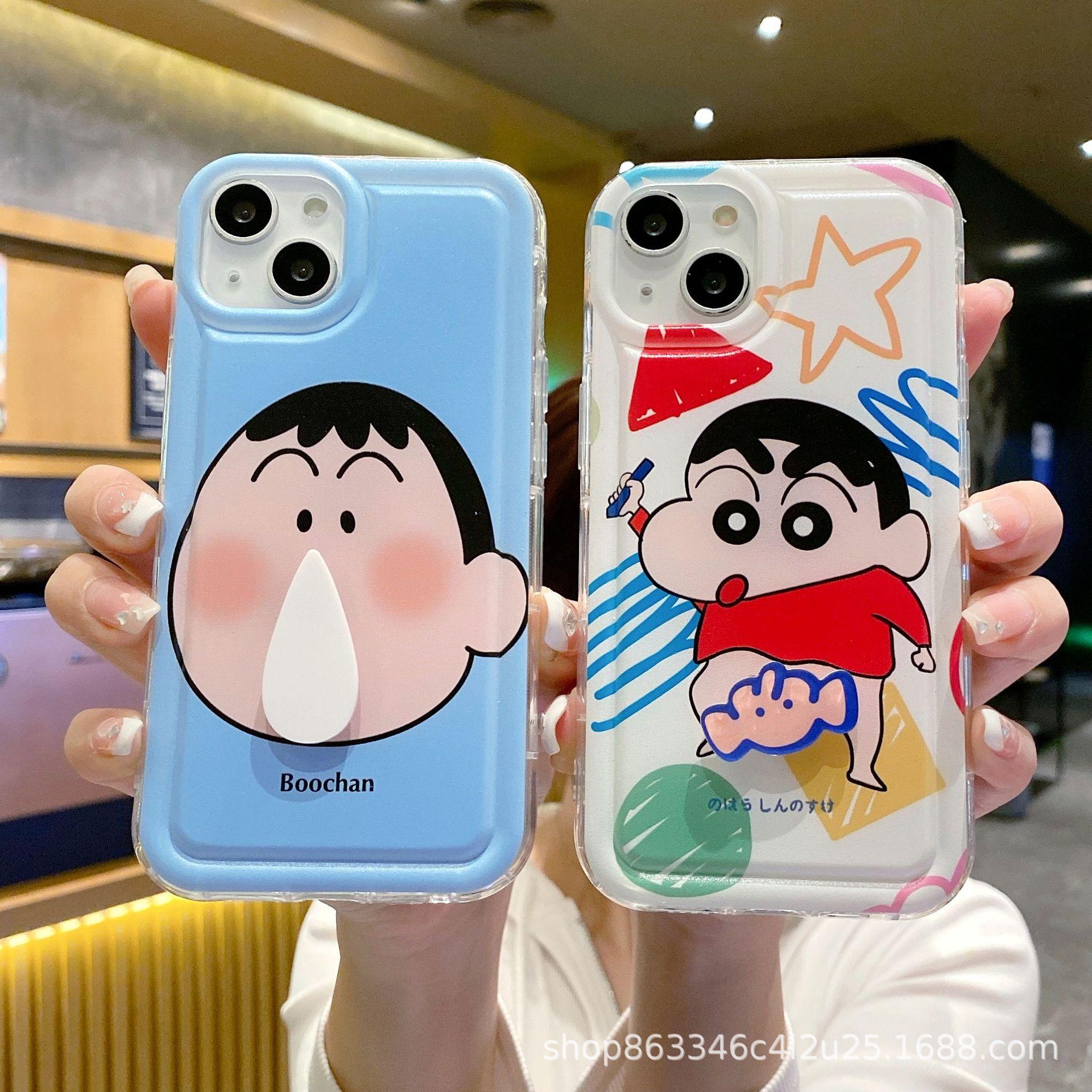 suitable for apple 15pro xiaoxin phone case iphone12 cartoon apple xr a dai snot rotating protective cover