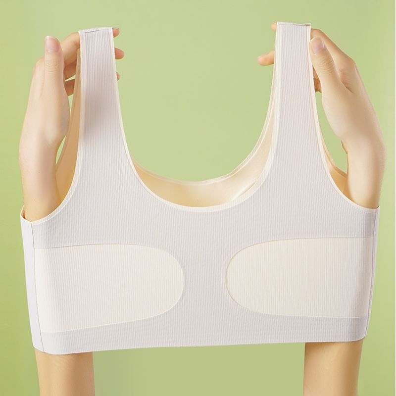 Adolescent development sports underwear Teenage girls middle and high school students girls older children children's trackless sports bra vest Specification drawing