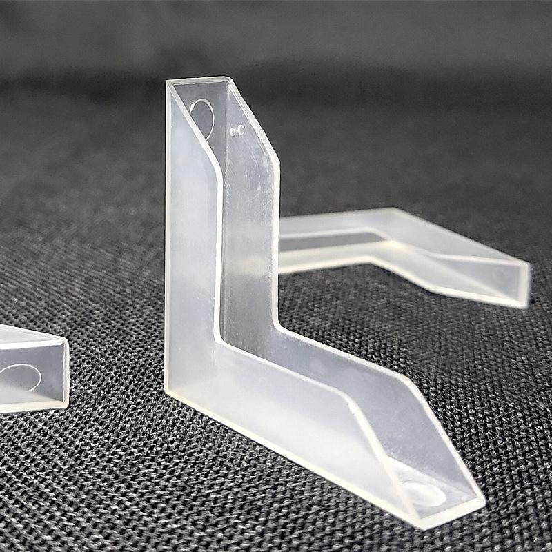 plastic corner protector photo frame glass wood board protection white transparent pp material 8mm triangle anti-collision corner protection
