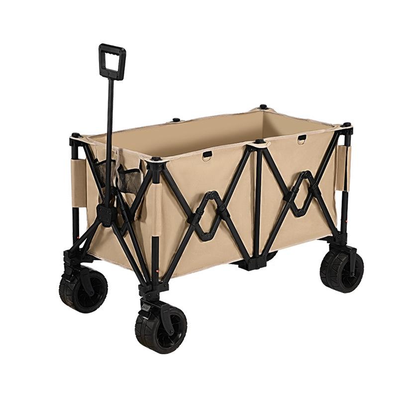 Push up Camper Outdoor Oversized Camp Car Foldable Camping off-Road Wheel Trailer Portable Stall Trolley Item Picture