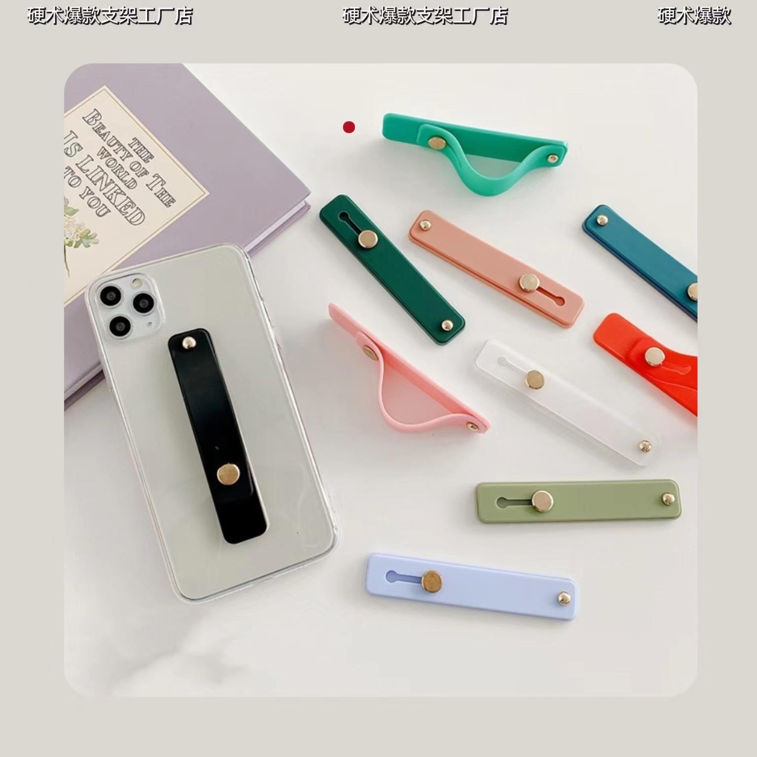Silicone Mobile Phone Ring Push-Pull Bracket Live Broadcast Lazy Phone Holder Back Sticker