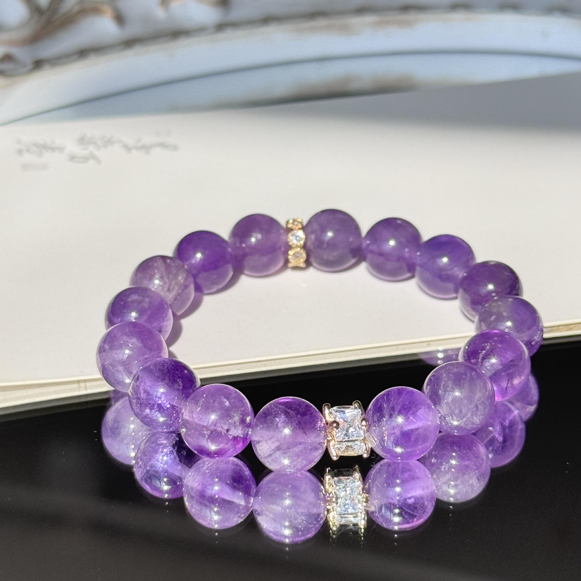 natural purple asse crystal bracelet diy design style bracelet bracelet manufacturers wholesale
