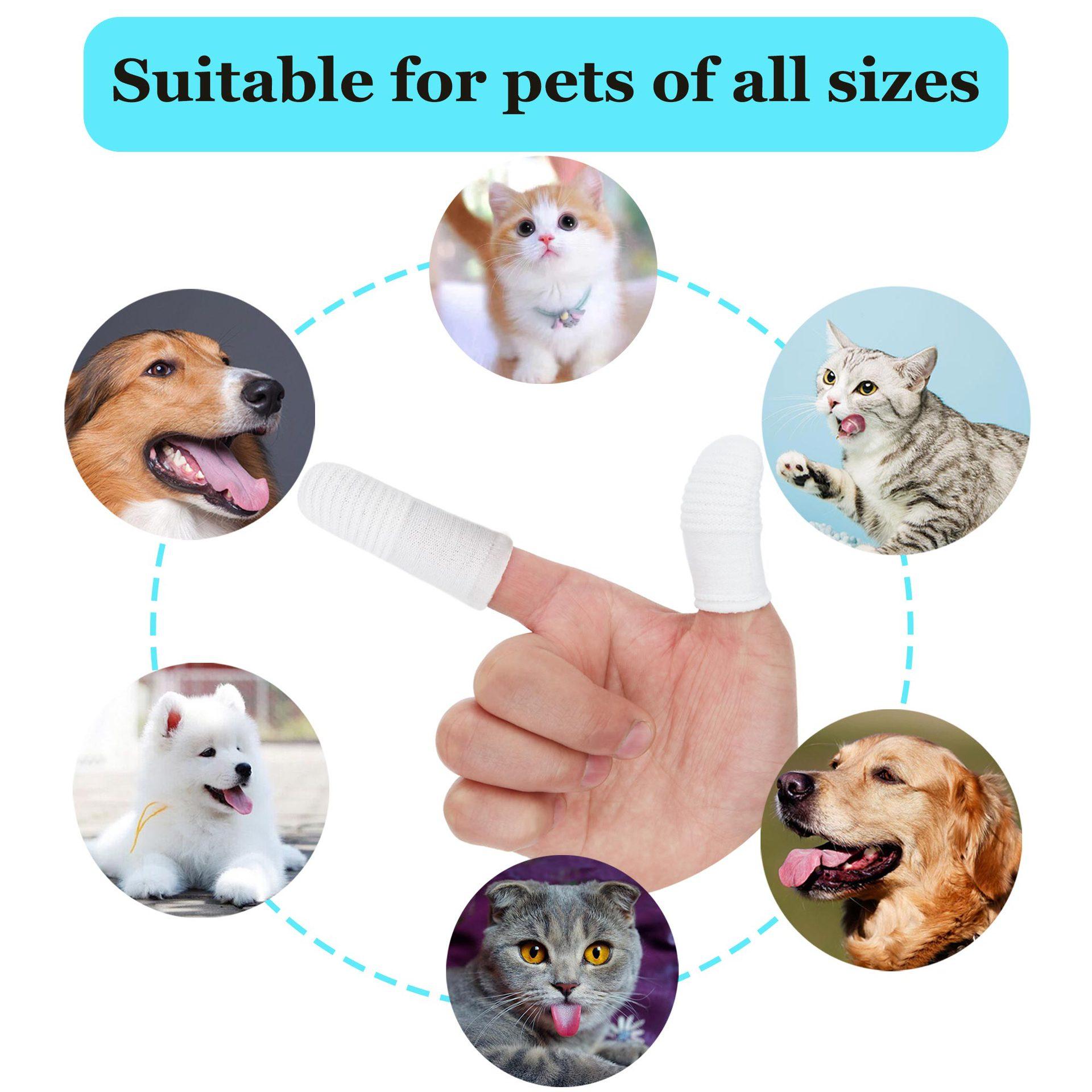 pet toothbrush finger stall dog teeth oral cleaning tools kitten finger toothbrush care supplies