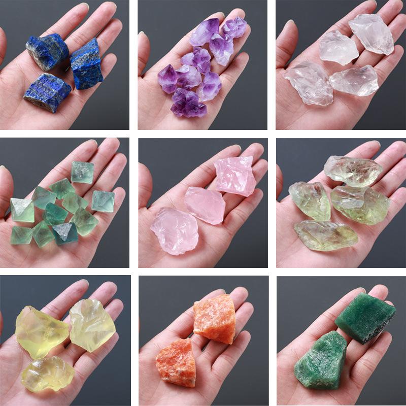 donghaishuijing rough stone bulk fragrant stone aromatherapy stone amethyst pink crystal fluorite ore crystal stone wool