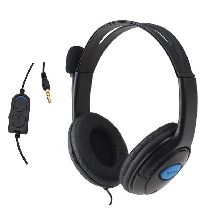 amazon hot double moving coil wired headset ps4 gaming headset computer headset ps4 bilateral headphones