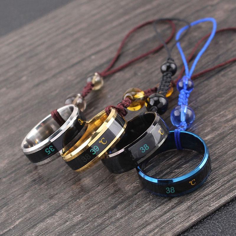 mobile phone lanyard temperature-sensitive titanium steel short ring buckle couple detachable mobile phone charm non-slip personalized creative wholesale