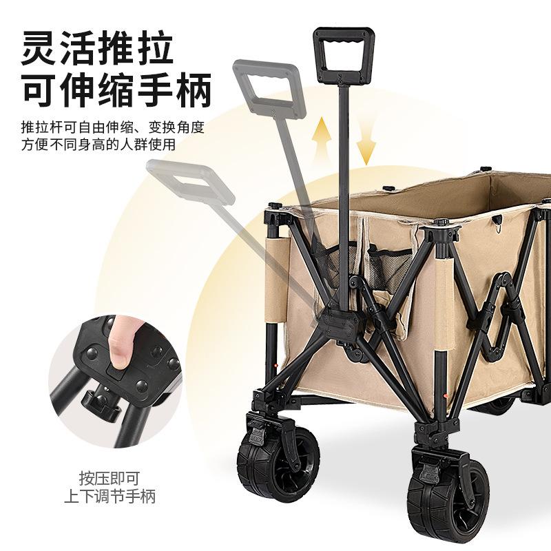 Push up Camper Outdoor Oversized Camp Car Foldable Camping off-Road Wheel Trailer Portable Stall Trolley Application Scenario