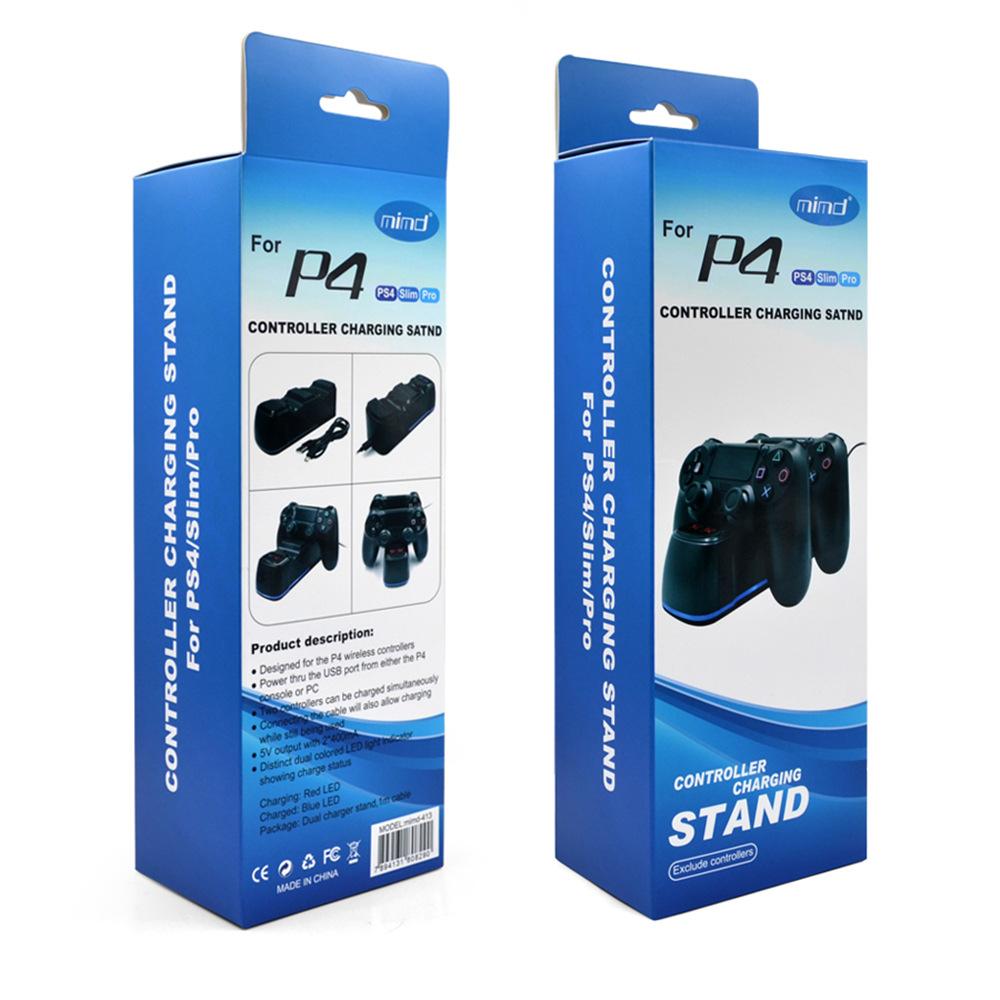PS4/Slim/Pro Handle Fixed Charger PS4 Handle Blue Light Charging Base PS4 Handle Bracket full figure
