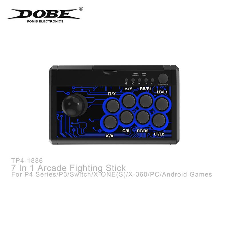7-in-1 arcade fighting wired rocker support switch/ps4/ps3/xbox/pc/android tp4-1886 details Picture