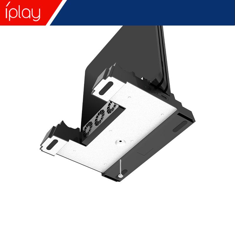 ps4 pro slim host multi-function air duct cooling base disc storage rack ps4 handle double-seat charger Specification drawing