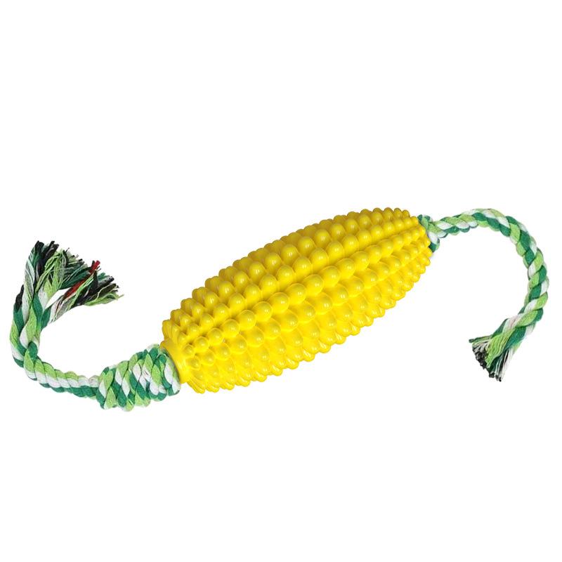 cross-border amazon popular pet toys creative corn teeth grinding stick dog toothbrush bite-resistant training wholesale Item Picture