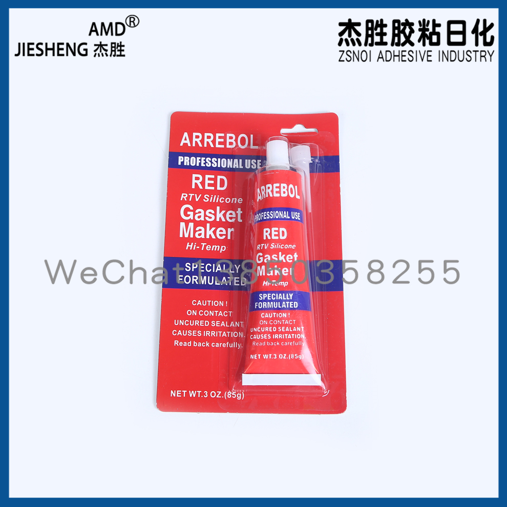 Sellante mantenimiento del motor resistente a altas temperaturas impermeable sin juntas adhesivo de silicona Specification image