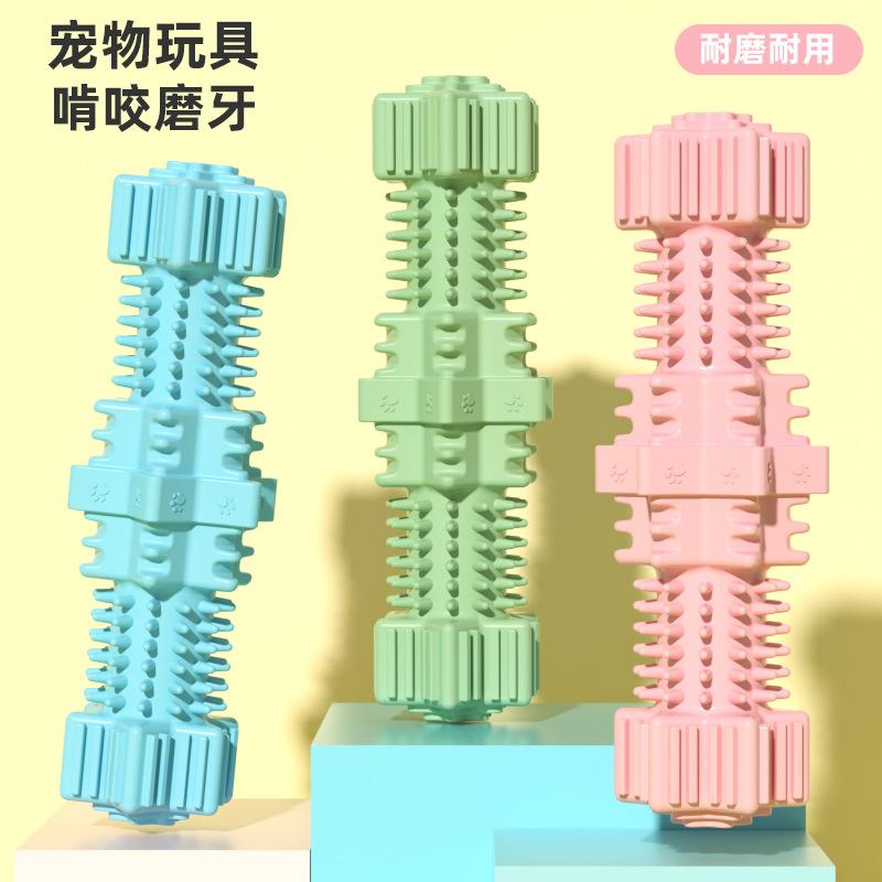 new dog nibbling toy hexagonal star pet toy molar stick dog toothbrush food leakage toy factory wholesale Specification drawing