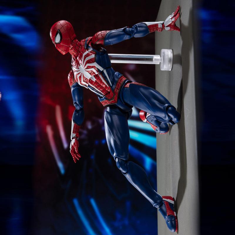 wd spider-man upgrade combat clothes sony ps4 game version movable spider handmade toy decoration model Application Scenario