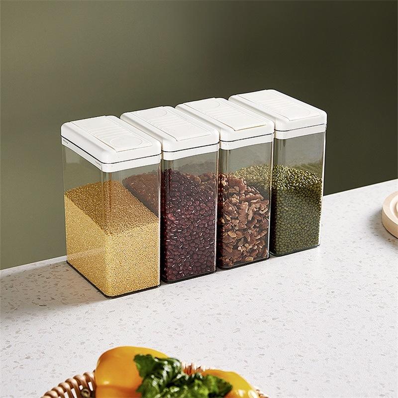 japanese-style plastic transparent sealed moisture-proof insect-proof kitchen miscellaneous grains jar storage tank multi-grain tank snack dried fruit Application Scenario