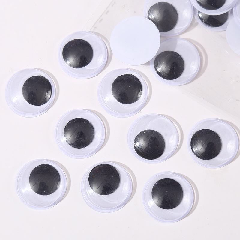 activity eye band adhesive children's diy handmade toy accessories large and medium small size black and white plastic activity fake eyes full figure