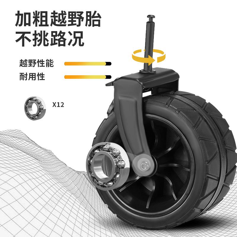 Push up Camper Outdoor Oversized Camp Car Foldable Camping off-Road Wheel Trailer Portable Stall Trolley details Picture