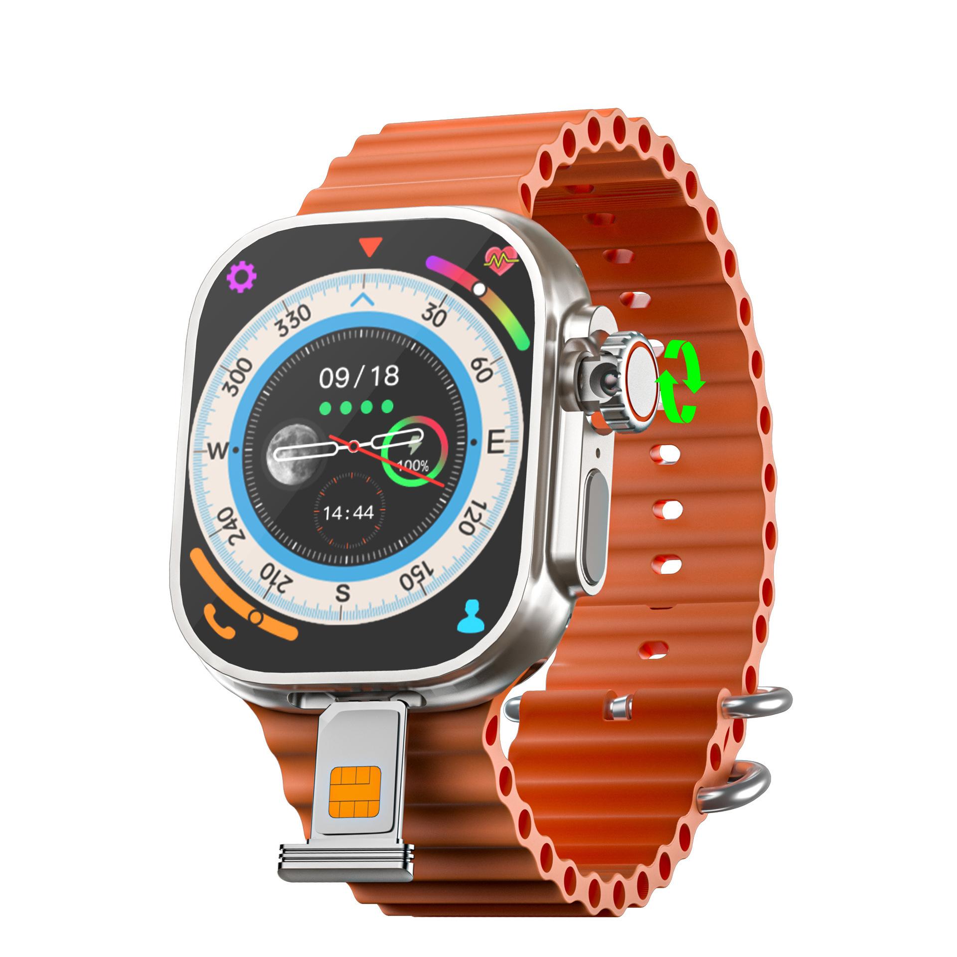 dw99 huaqiang north honeycomb version ultra2 smart watch card plug-in non-ziteng pull camera dw98 upgraded version Item Picture