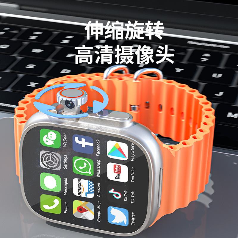 dw99 huaqiang north honeycomb version ultra2 smart watch card plug-in non-ziteng pull camera dw98 upgraded version details Picture