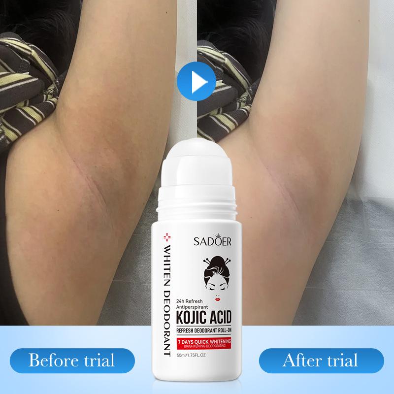 English Deodorant Ball Sadoer Kojic Acid Whitening Perfume Antiperspirant Ball Cross-Border Foreign Trade Factory Direct Sales Application Scenario