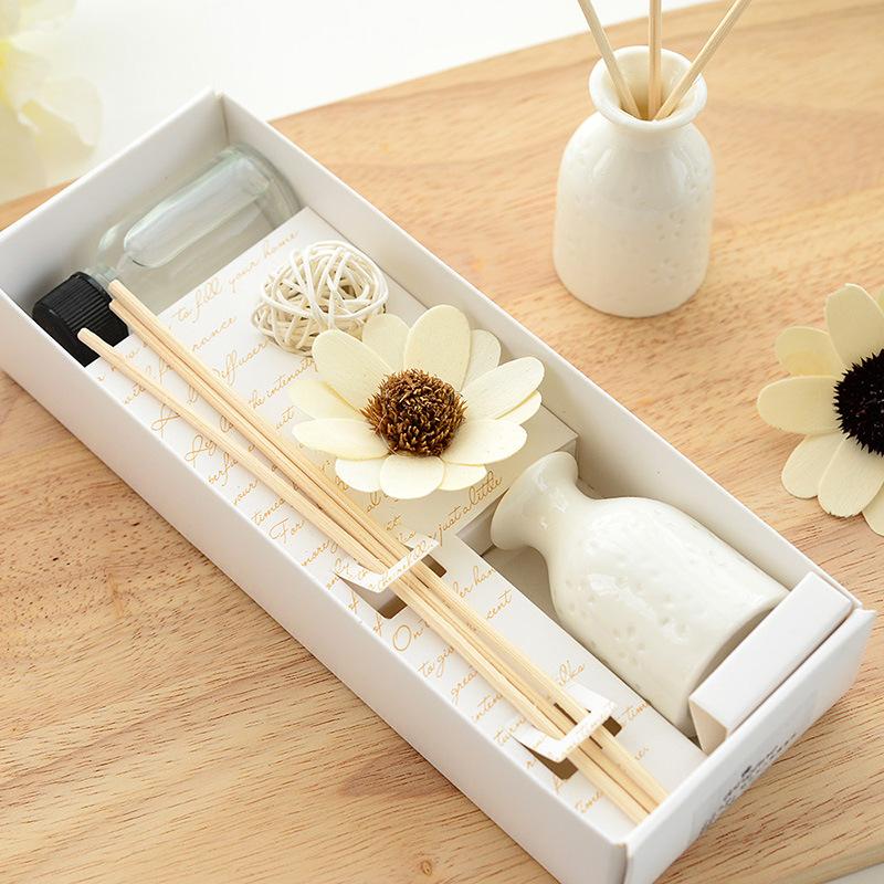 Hot Selling Lavender Fire-Free Aromatherapy Set Customized Rattan Ceramic Essential Oil Volatile Aromatherapy Perfume Factory Wholesale full figure