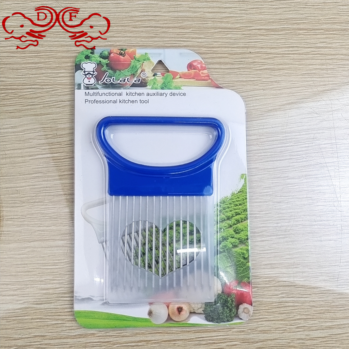 DF68856 Stainless steel onion insert tender meat needle fruit and vegetable slicing fixer Multi-functional kitchen tool DF TRADINGHOUSE full figure