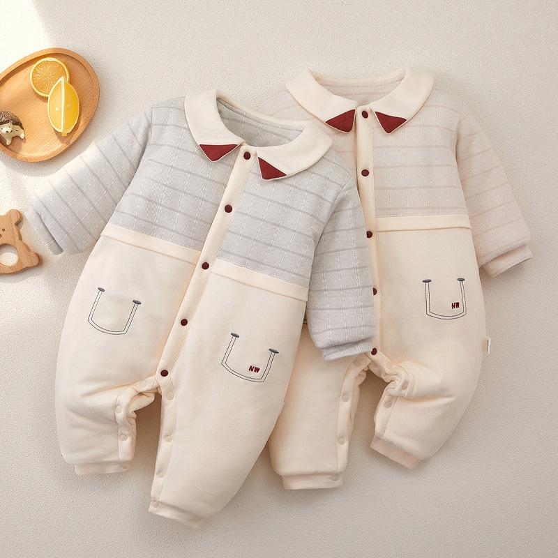 baby jumpsuit winter thick quilted rompers long sleeve romper baby clothes newborn cotton clothes for babies