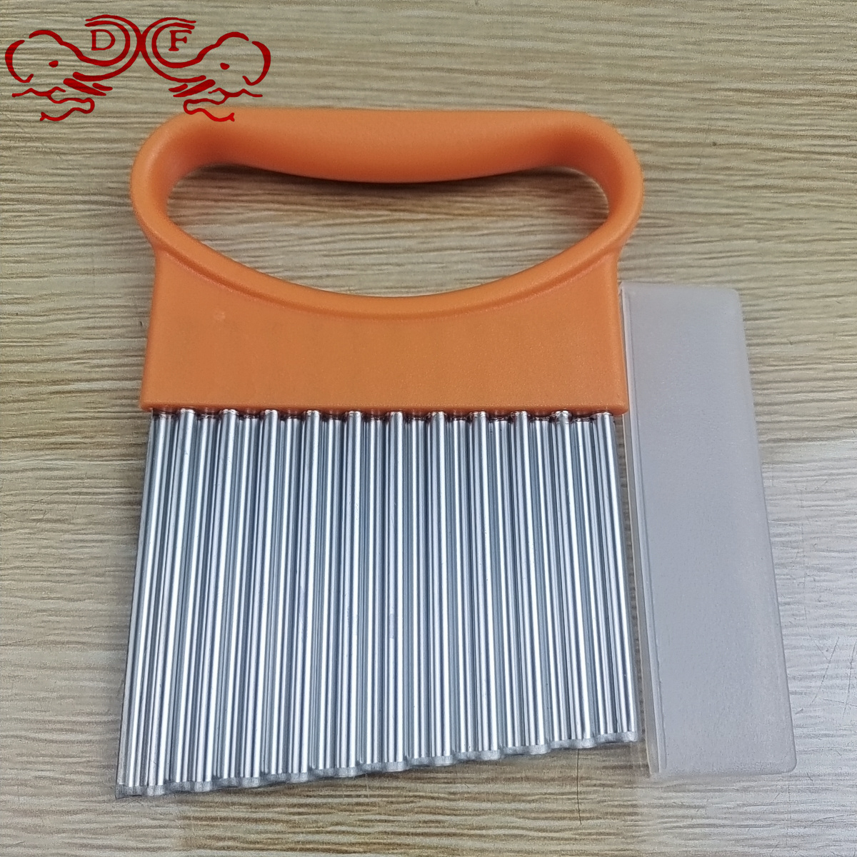 DF68856 Stainless steel French Fries Cutting Creative Potato slicer Multi-functional fancy vegetable cutter Manual Wave knife DF TRADINGHOUSE Specification drawing